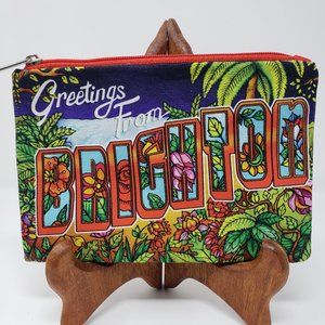 Brighton Canvas Accessories Pouch Greetings From Postcard